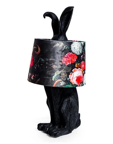 Black Hiding Rabbit Table Lamp