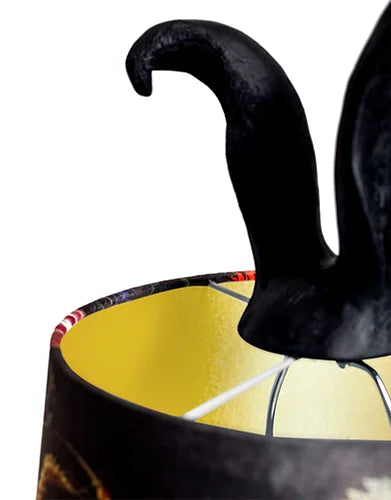 Black Hiding Rabbit Table Lamp