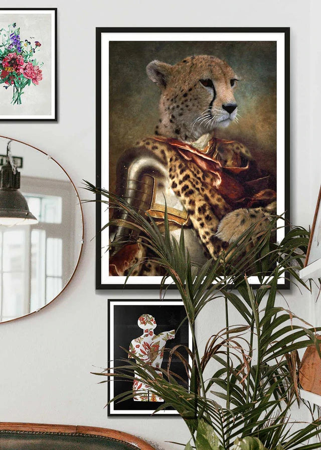 Cheetah Portrait Print