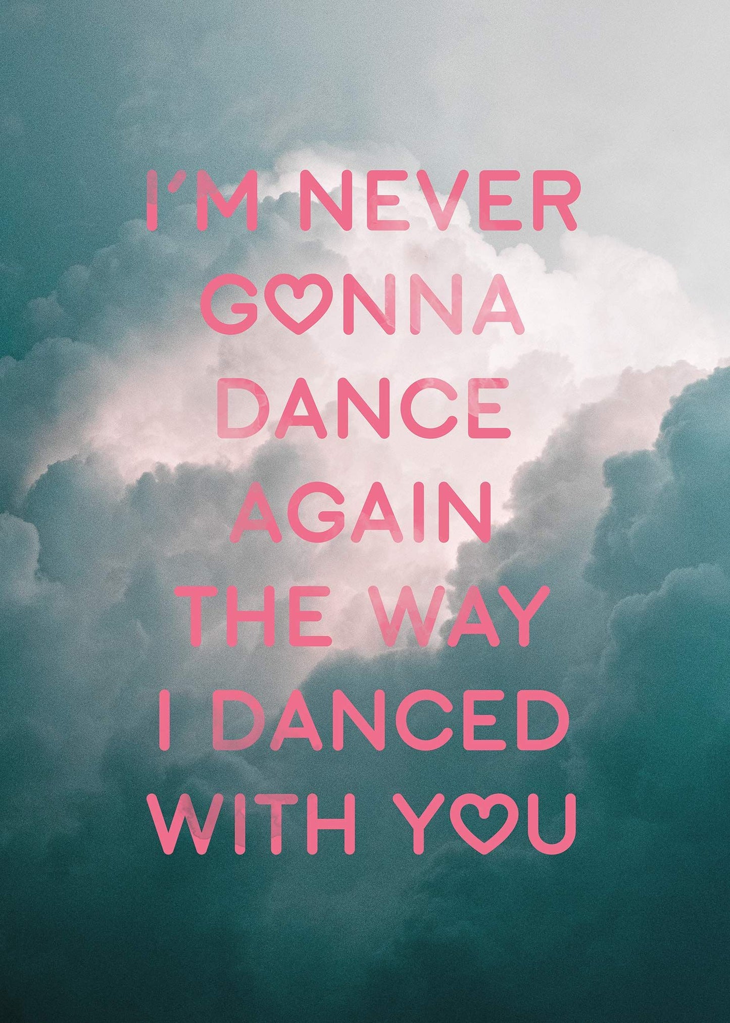 Dance Again Lyrics Print