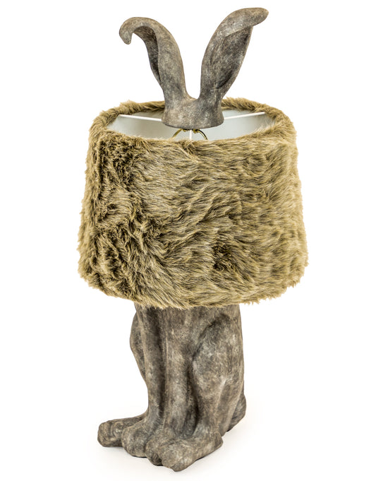 Furry Rabbit Table Lamp
