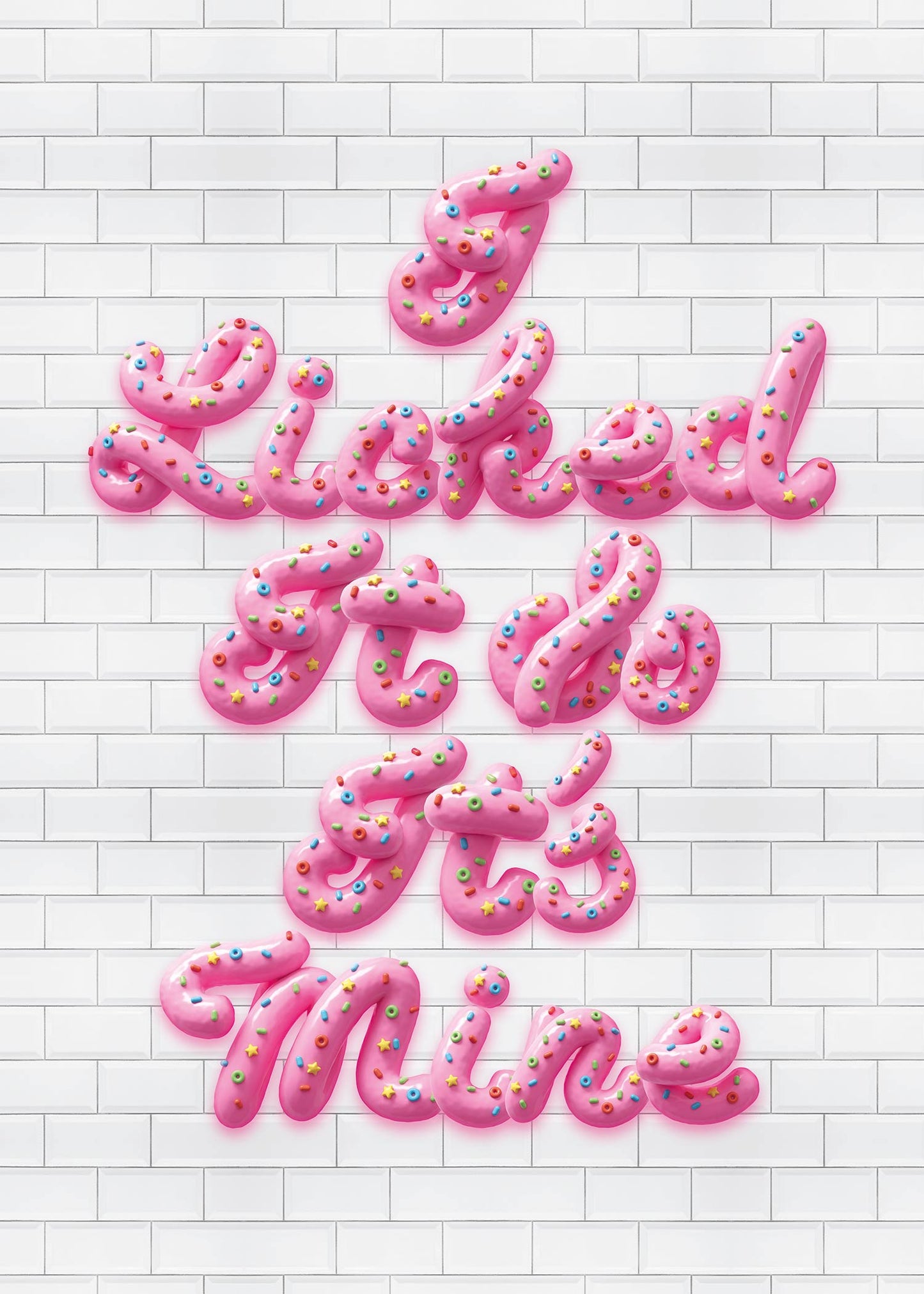 I Licked It Icing Print