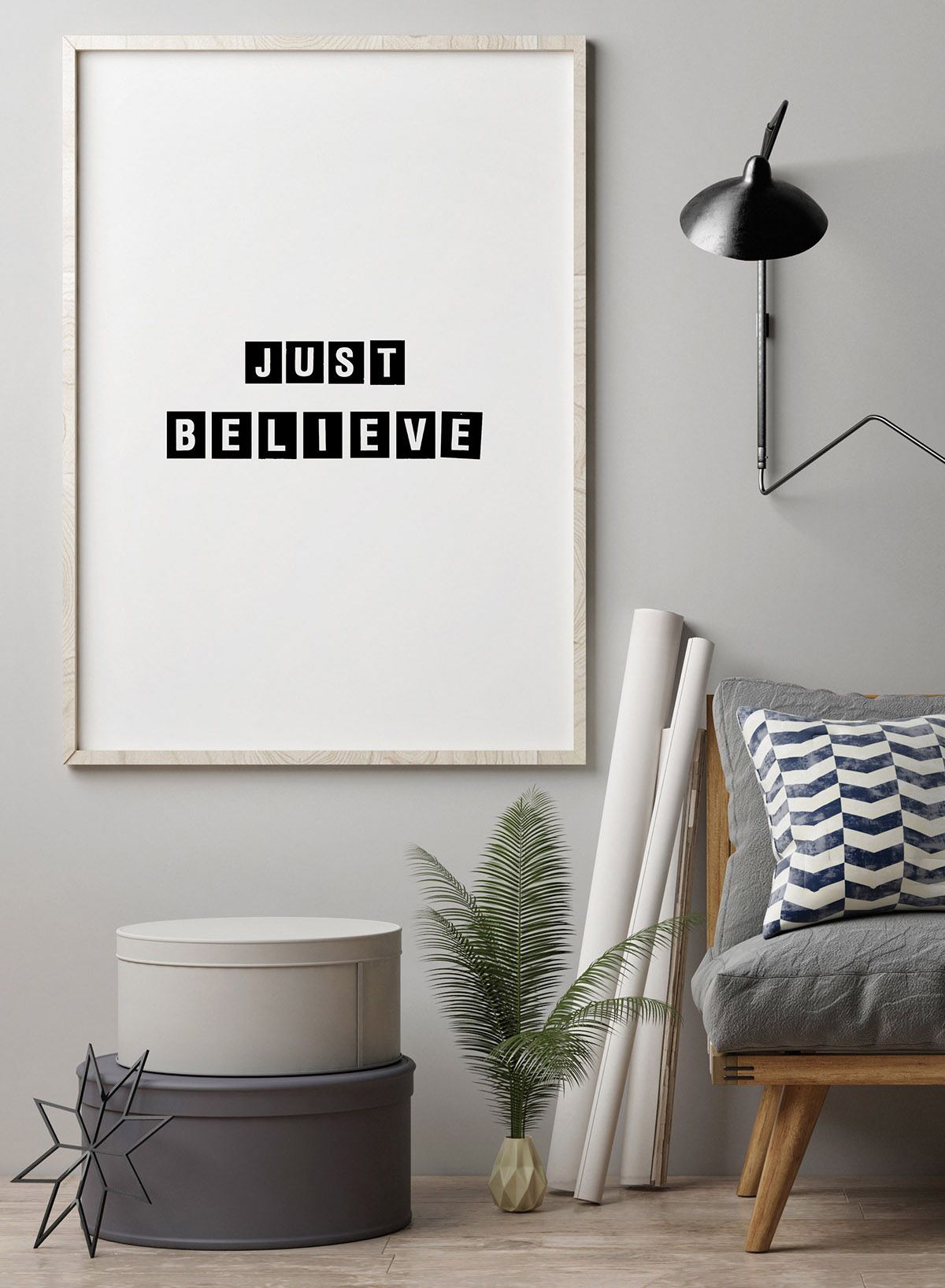 Just Believe Quote Print