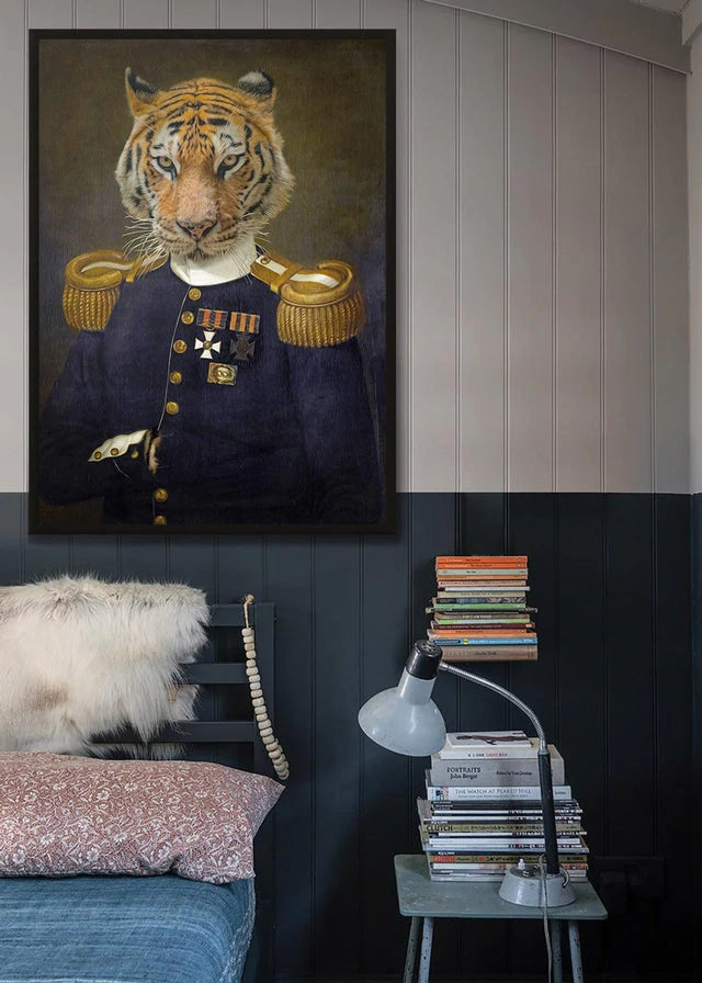 Lieutenant Tiger Portrait Print