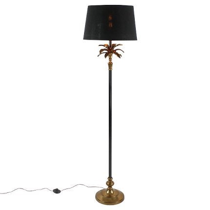 Palm Black & Gold Floor Lamp