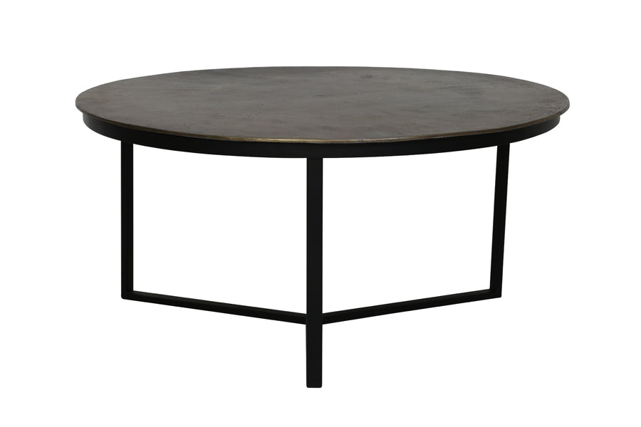 Retiro Raw Bronze And Matt Black Coffee Table
