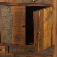 Rustic Multi Drawer Industrial Cabinet