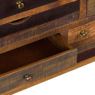 Rustic Multi Drawer Industrial Cabinet