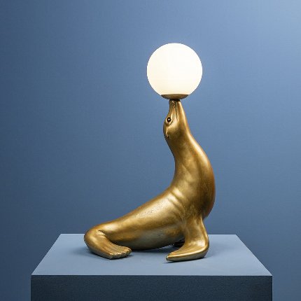 Seal Table Lamp Gold