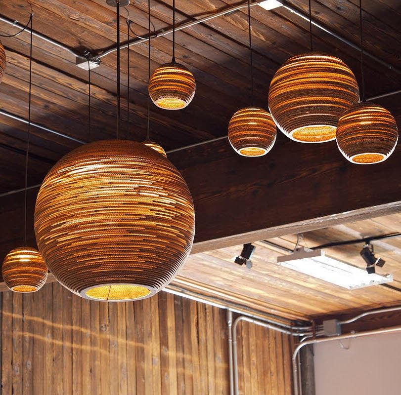 Graypants Scraplight Moon 18 inch Pendant Lamp