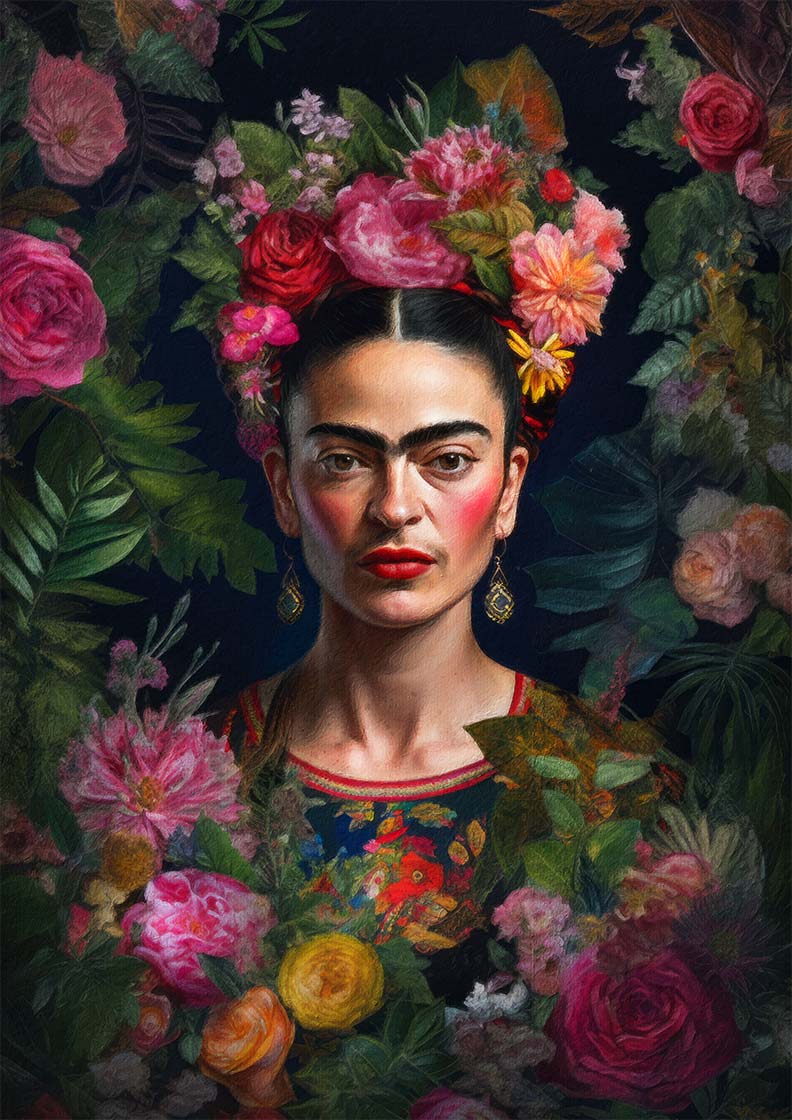 Frida Kahlo Roses Print