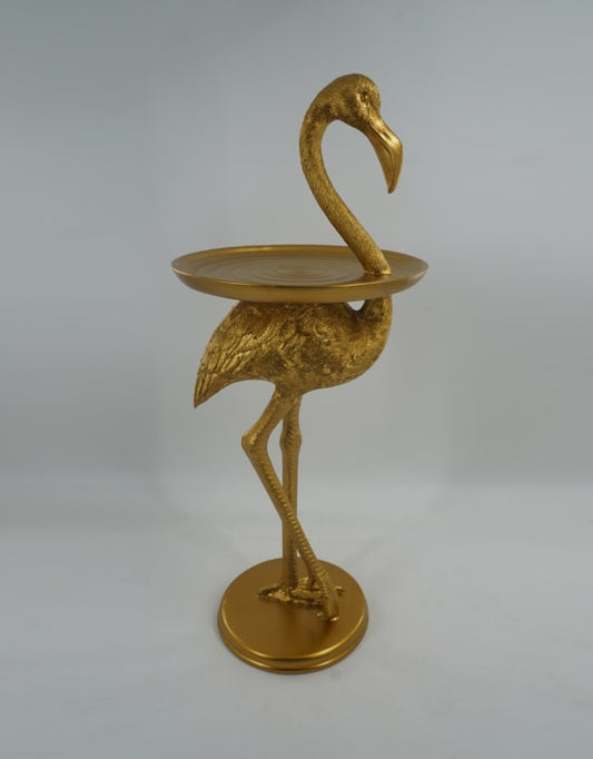 Gold Flamingo Side Table