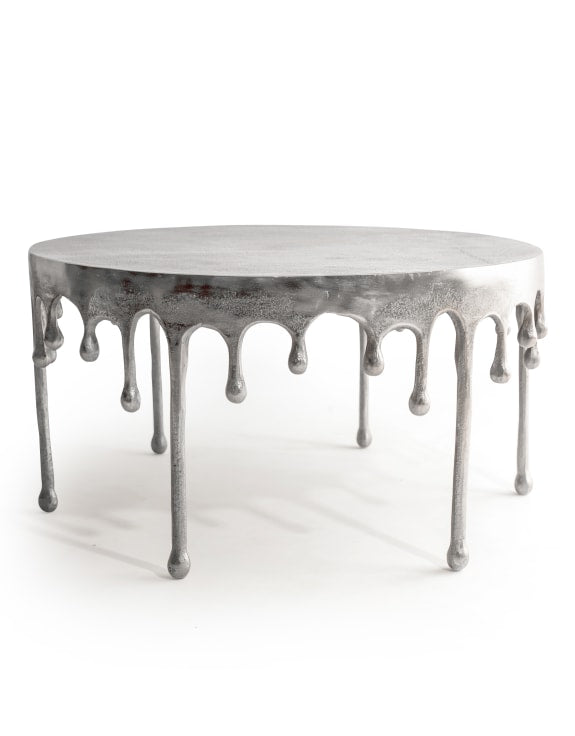 Drippy Nickel Aluminium Coffee Table
