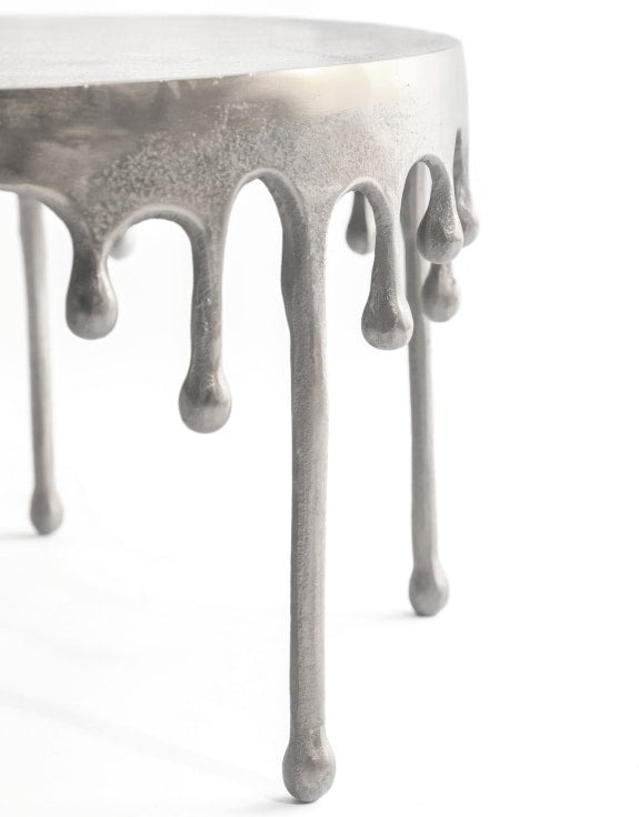 Drippy Nickel Aluminium Coffee Table