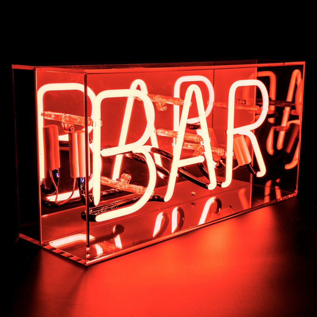 Bar Acrylic Neon Light Box