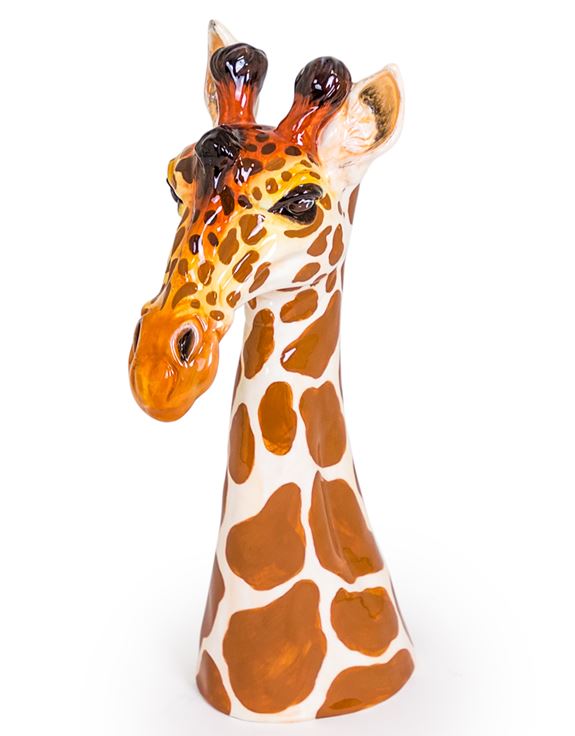 Ceramic Giraffe Head Vase
