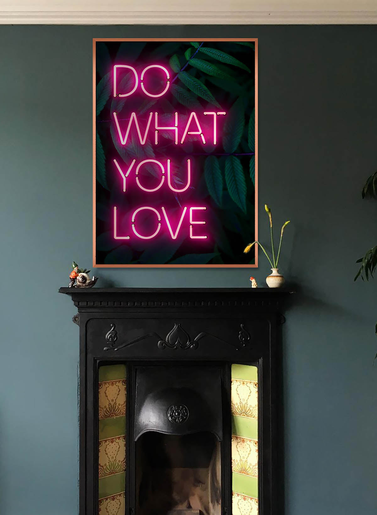 Do What You Love Neon Quote Print