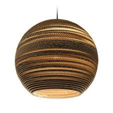 Graypants Scraplight Moon 14 Inch Pendant Lamp