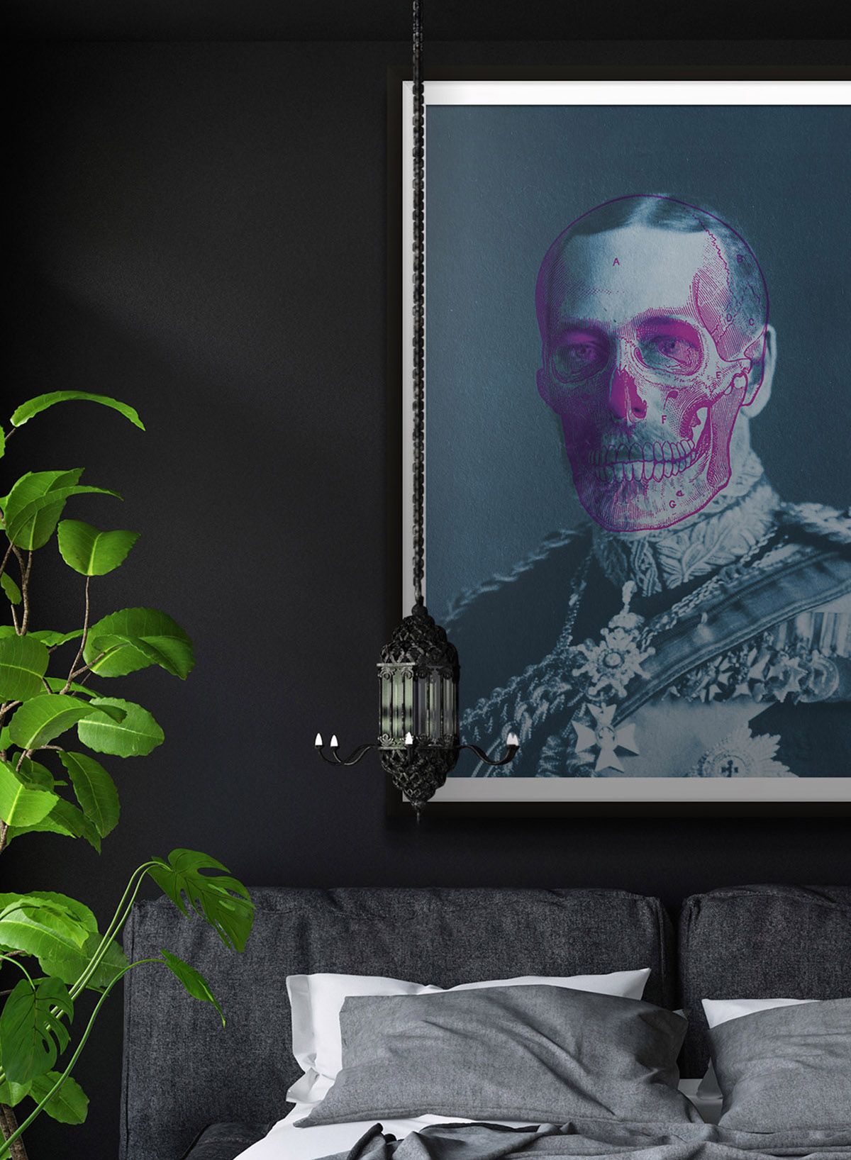 King George V Skull Colour Print