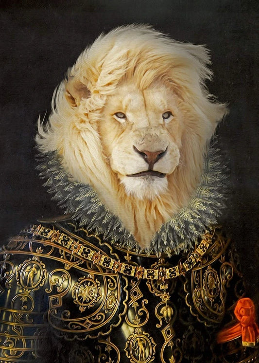 King Lion Portrait Print