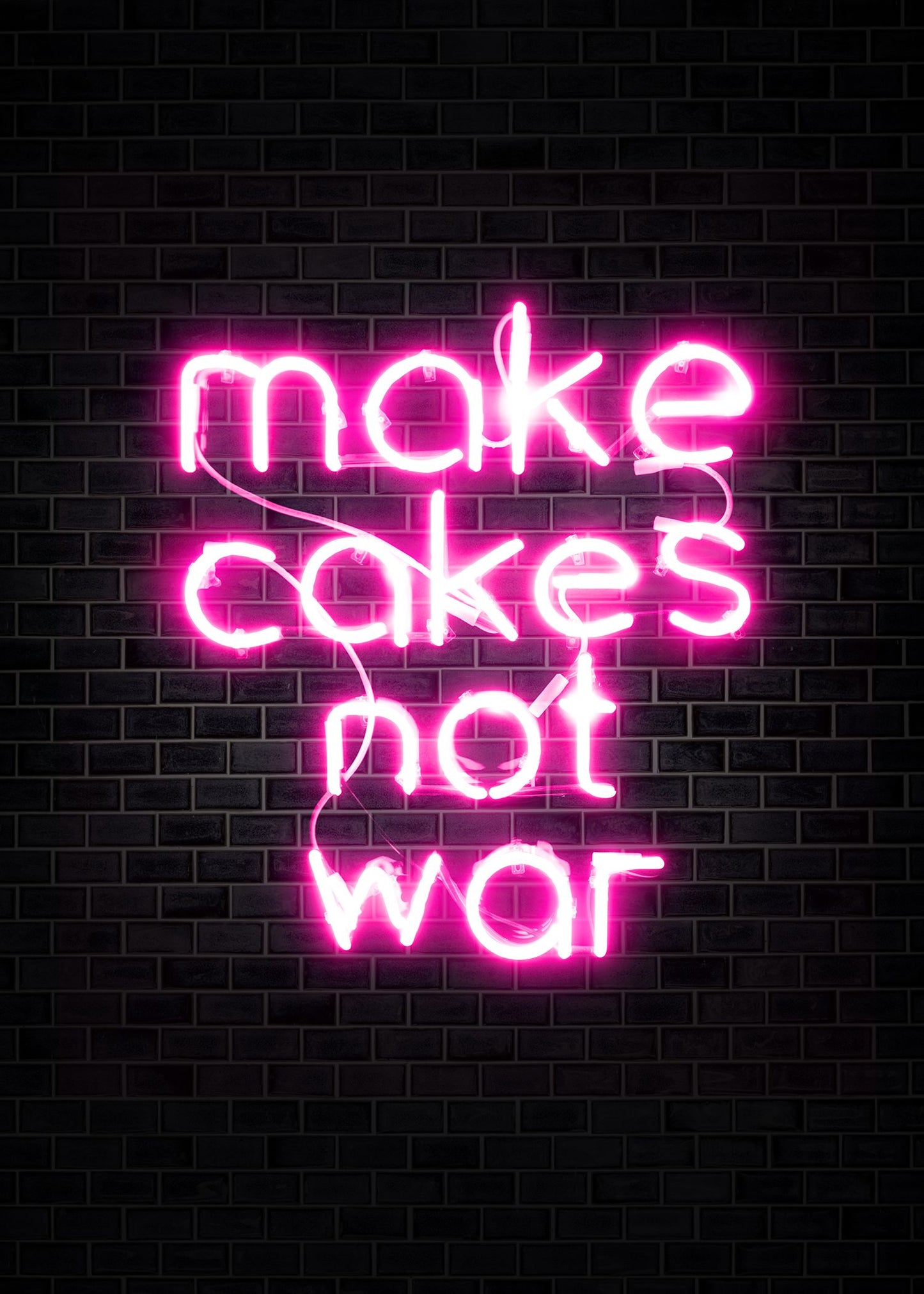Make Cakes Not War Print
