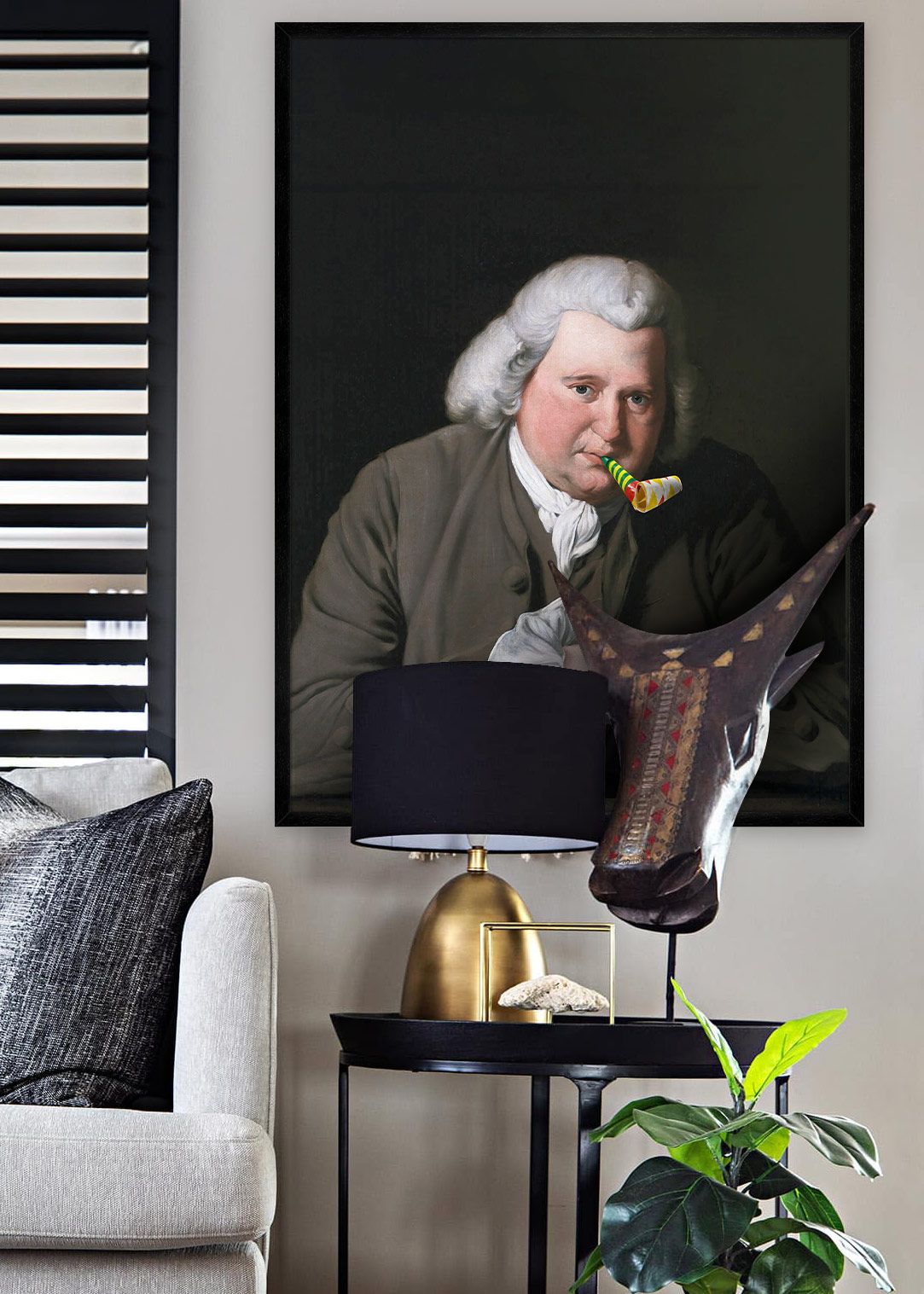 Party Pipe Portrait Print