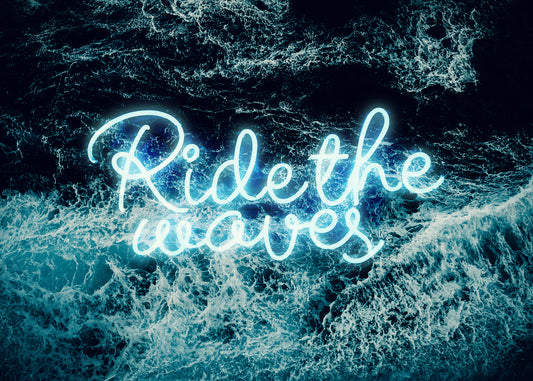 Ride The Waves Neon Print