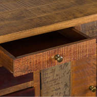 Rustic Multi Drawer Industrial Cabinet