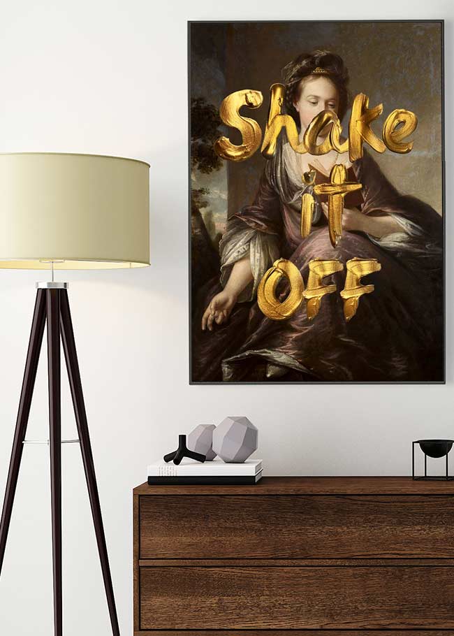 Shake It Off Vintage Portrait Print