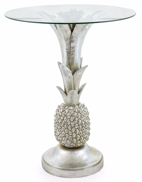 Silver Pineapple Side Table
