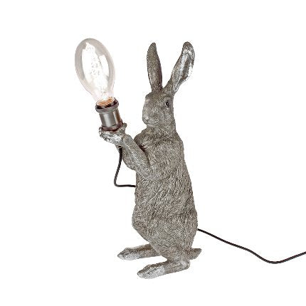 Silver Rabbit Table Lamp