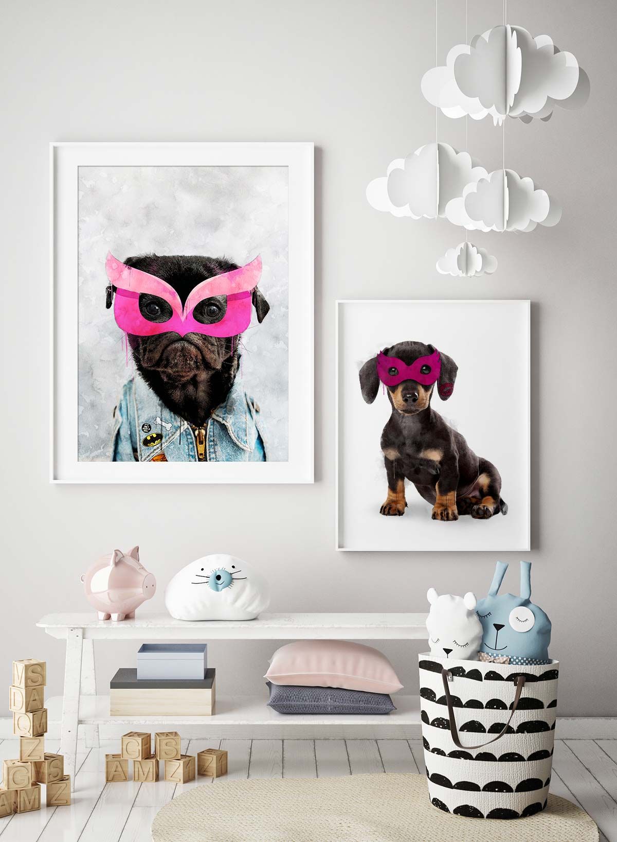 Super Sausage! Little Heroes Dachshund Animal Print