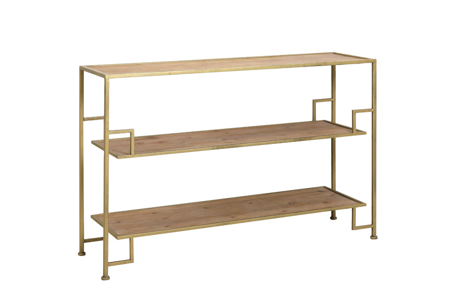 Sutera Gold & Wood Console Table