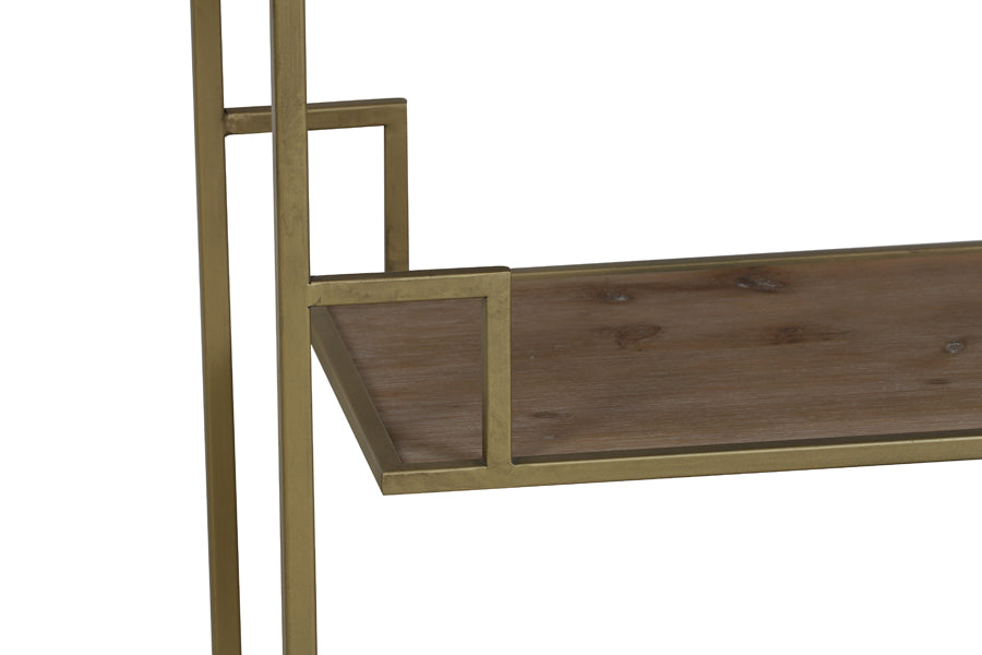 Sutera Gold & Wood Console Table