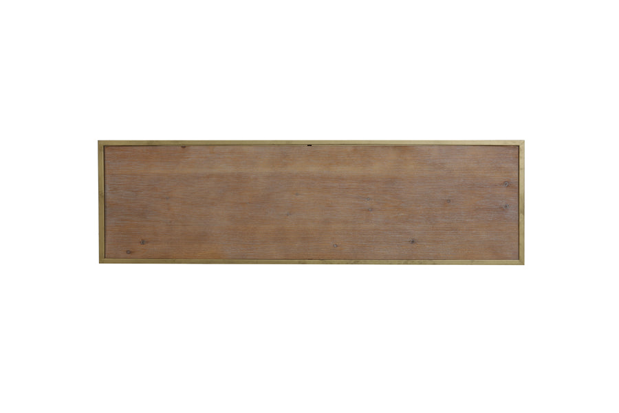 Sutera Gold & Wood Console Table