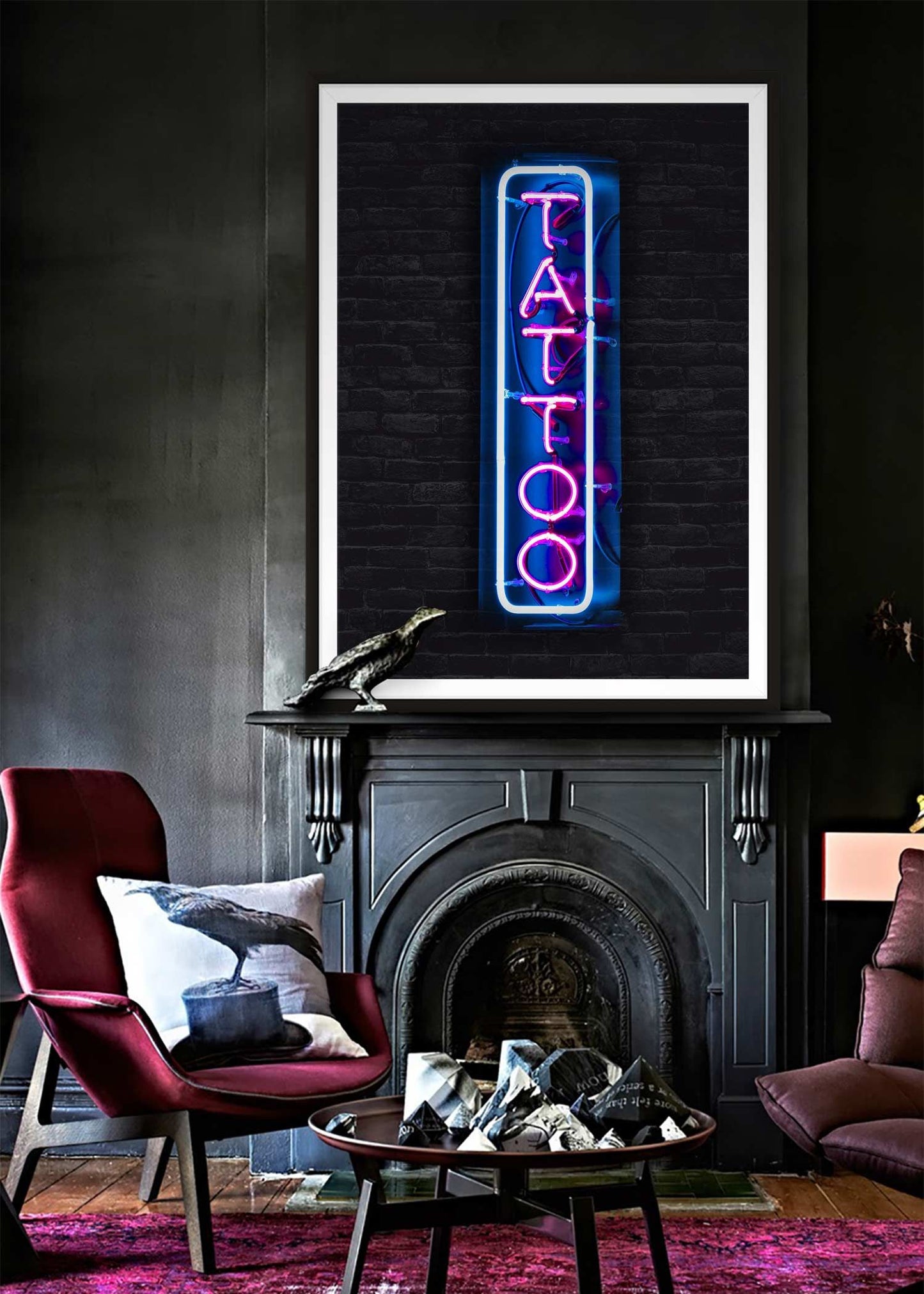 Tattoo Neon Sign Photography Print