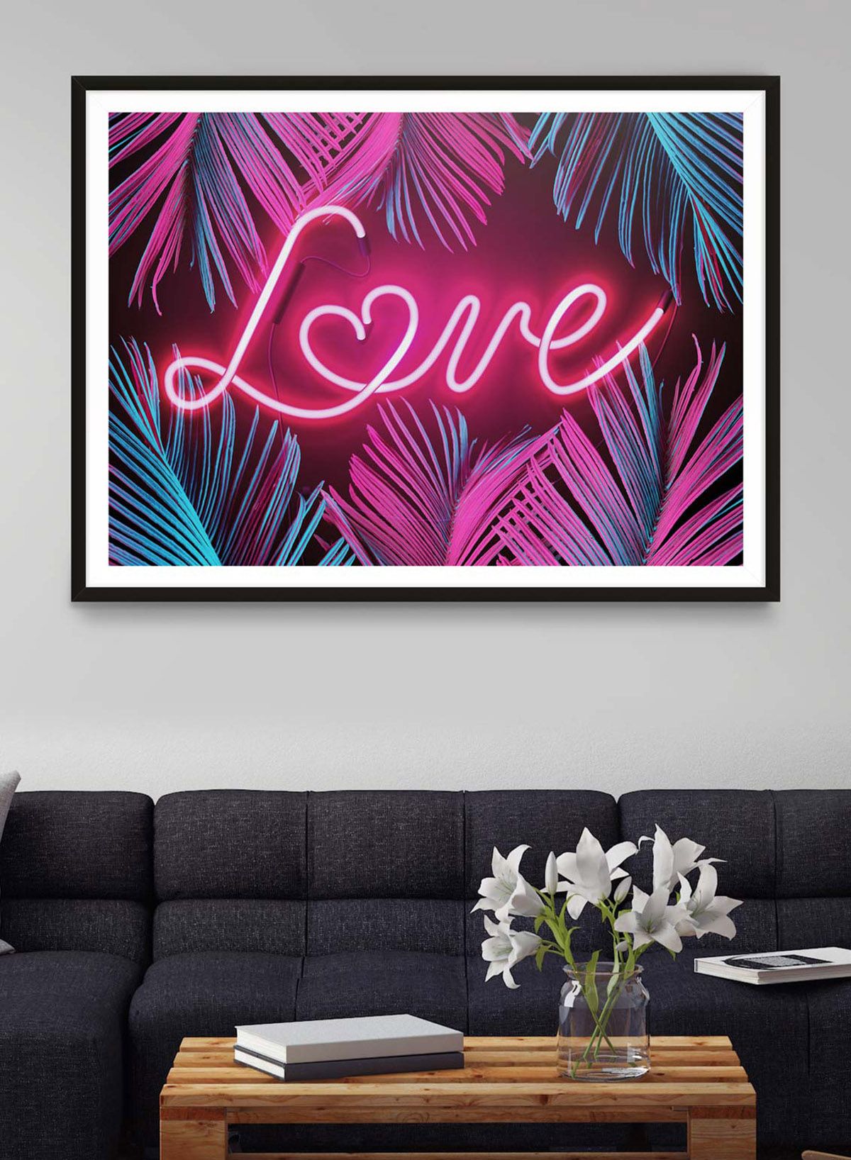 Tropical Love Neon Print