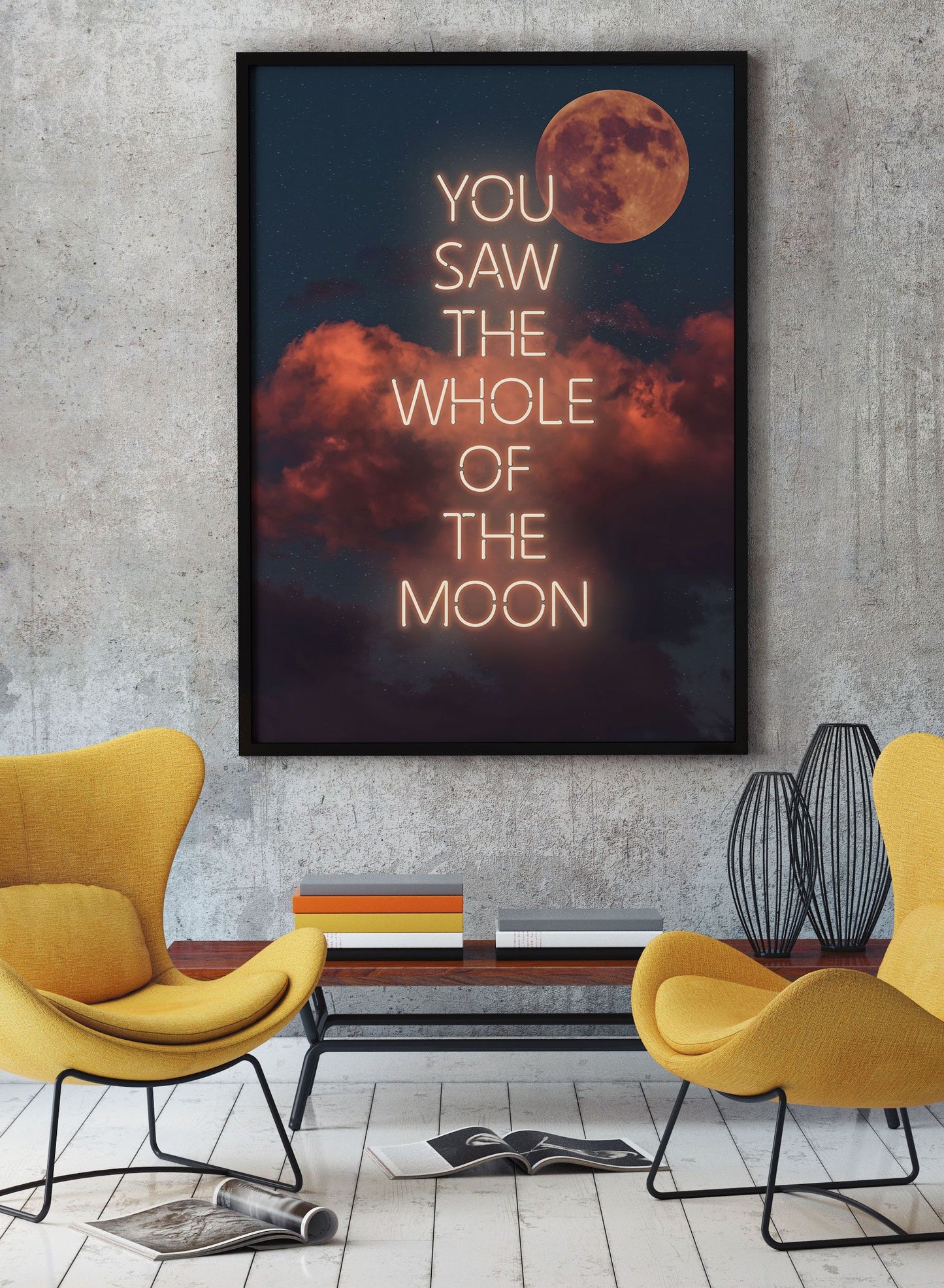 You Saw The Whole Of The Moon Lyrics Print