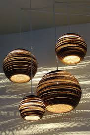 Graypants Scraplight Moon 14 Inch Pendant Lamp
