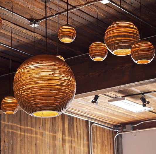 Graypants Scraplight Moon 18 inch Pendant Lamp